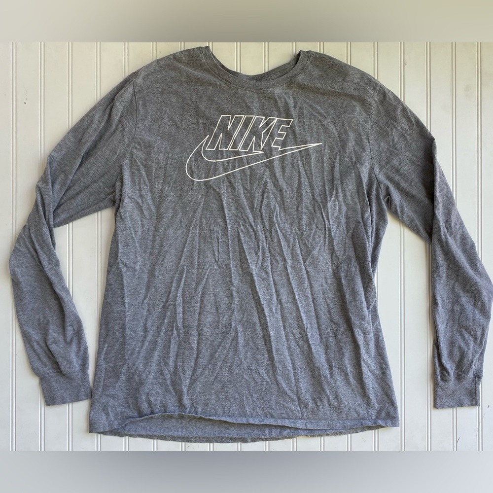 Gray Nike Long Sleeve Shirt - Men’s Extra Large XL